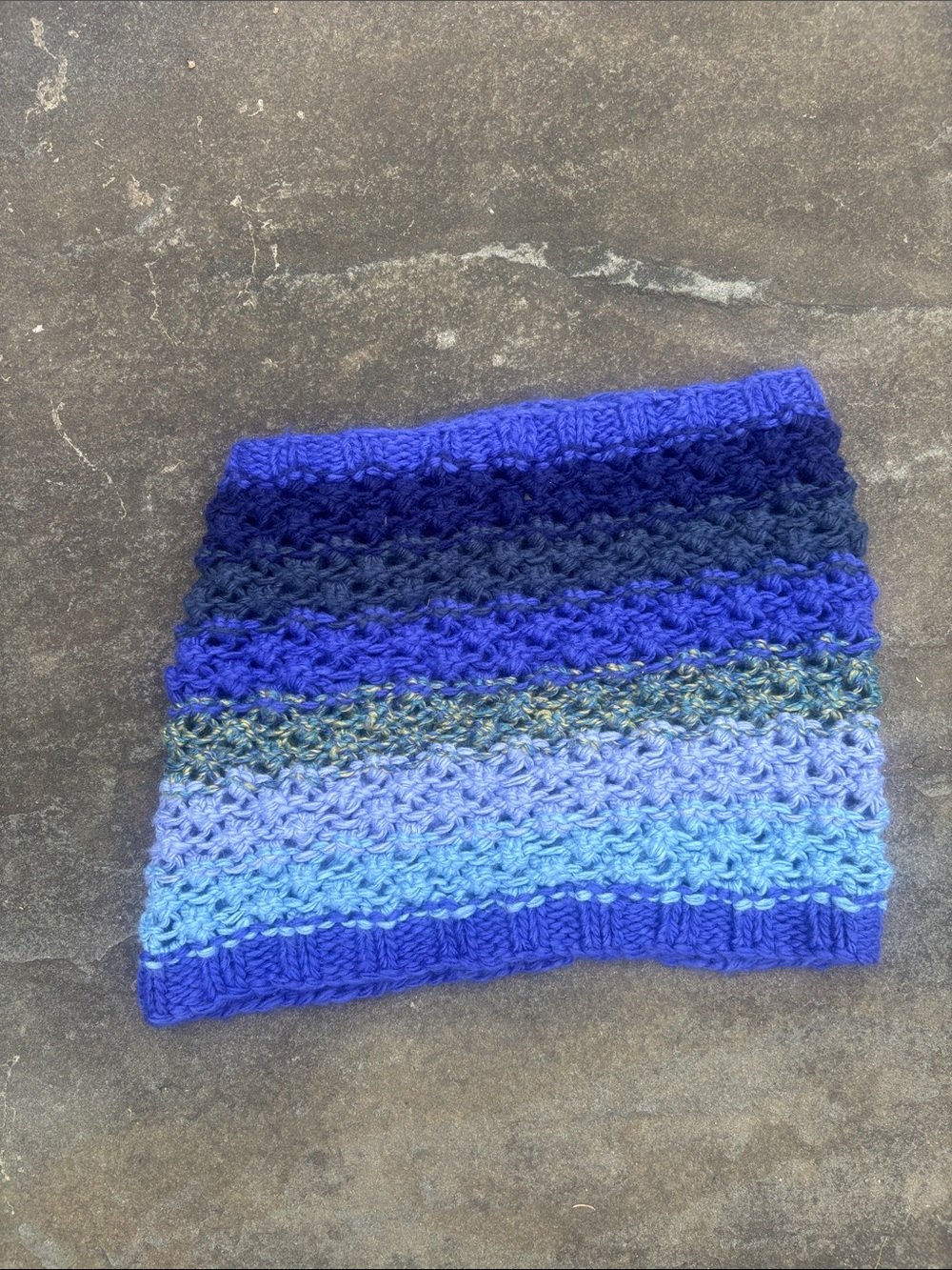 Mossimo Supply Co. Blue Gradient Knit Neck Warmer